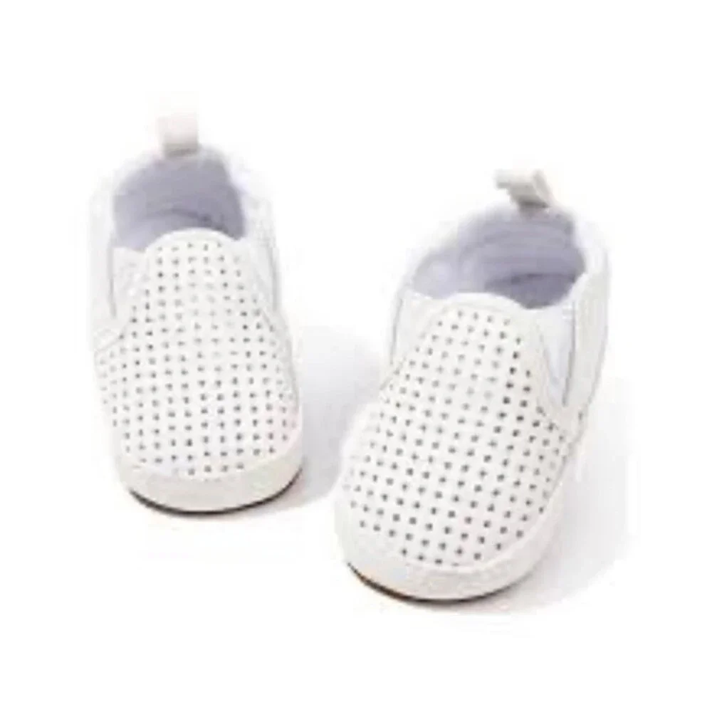 Myggpp Justy Bae Shop White Leather Oxfords Baby Shoes Newborns Size 0-6mo